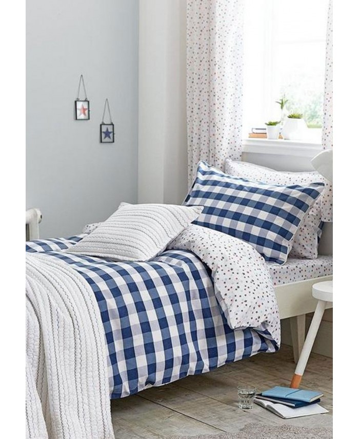 GINGHAM PARURE COPRIPIUMINO LETTO SINGOLO COTTON SOFT